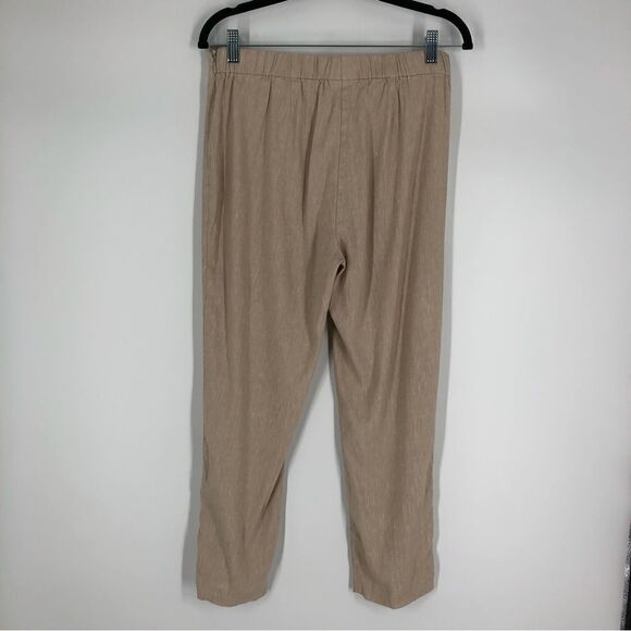 J. Jill Linen Stretch Ankle Pants Beige Cream Size Small - Picture 8 of 9